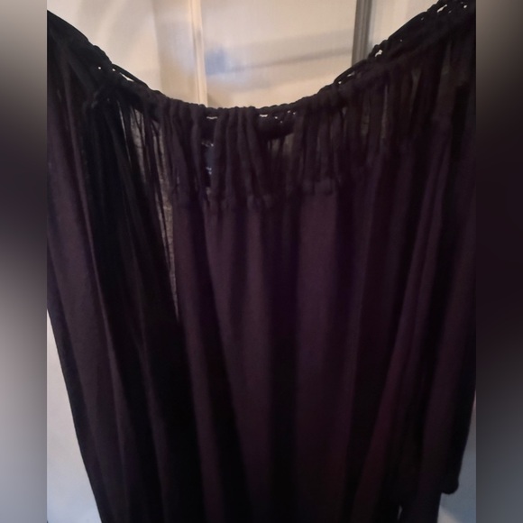 Indah Black Asymmetrical Layered Maxi Skirt - Picture 9 of 15